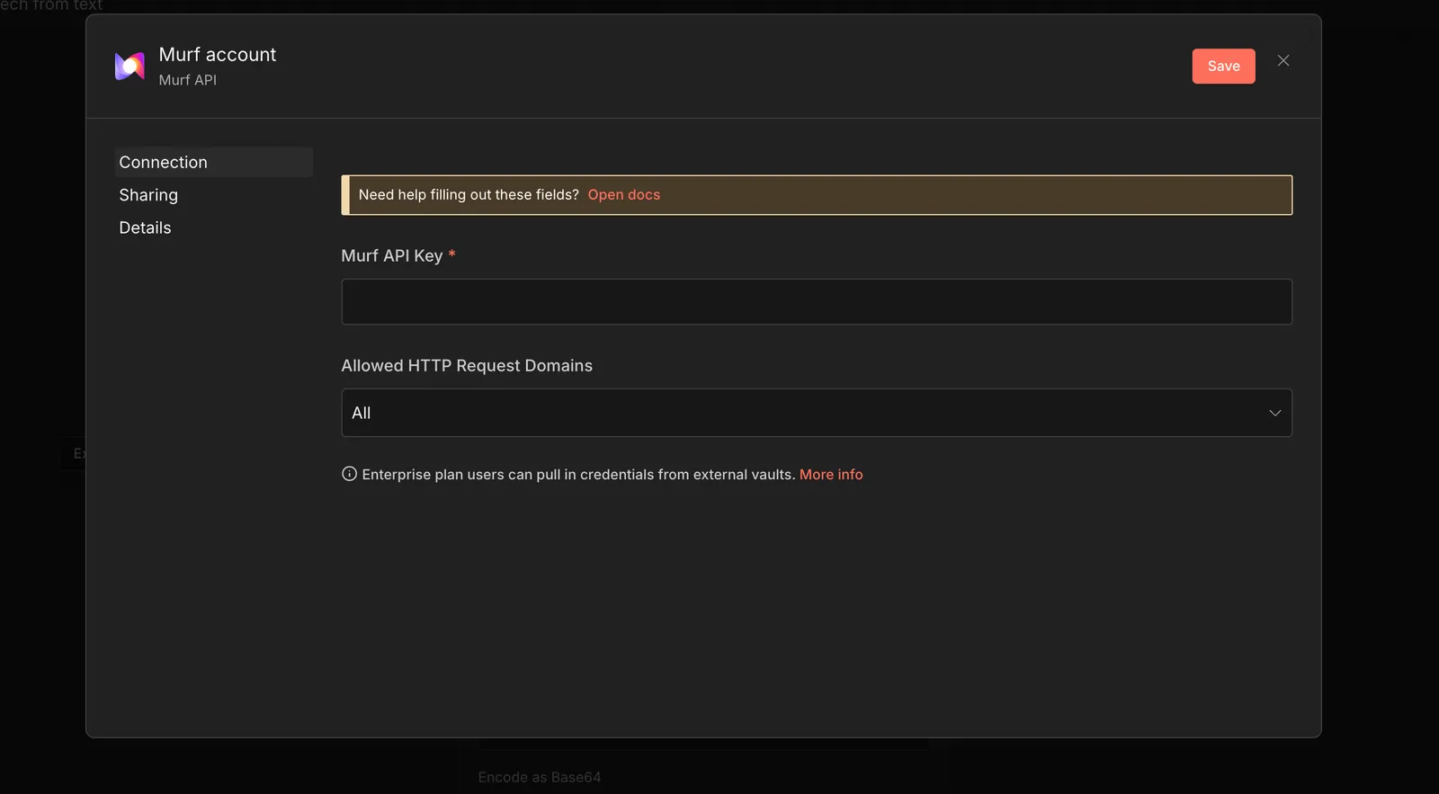 Murf Credentials Setup