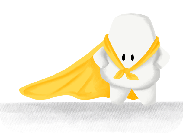 Character in a cape
