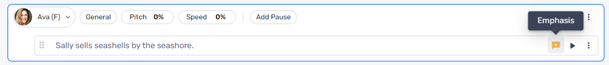 How to achieve Emphasis in Murf Text to speech software